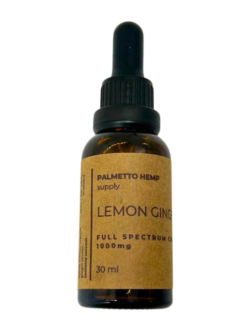 Tincture - Lemon Ginger 1000mg CBD by Palmetto Hemp Supply