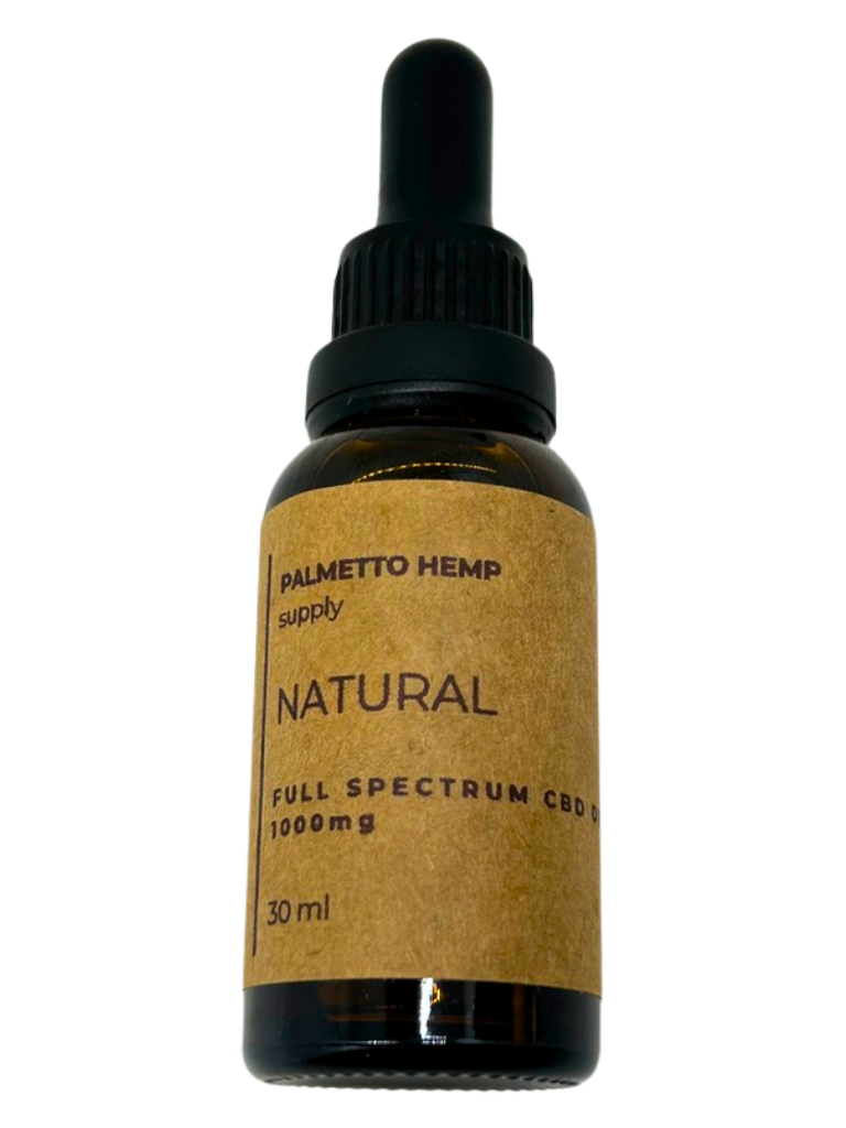 Tincture - Natural 1000mg CBD by Palmetto Hemp Supply