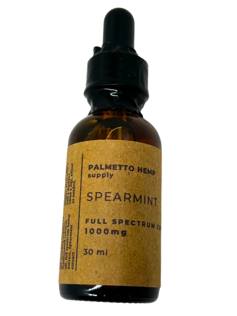 Tincture - Spearmint 1000mg CBD by Palmetto Hemp Supply