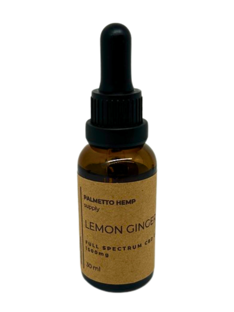 Tincture - Lemon Ginger 1500mg CBD by Palmetto Hemp Supply