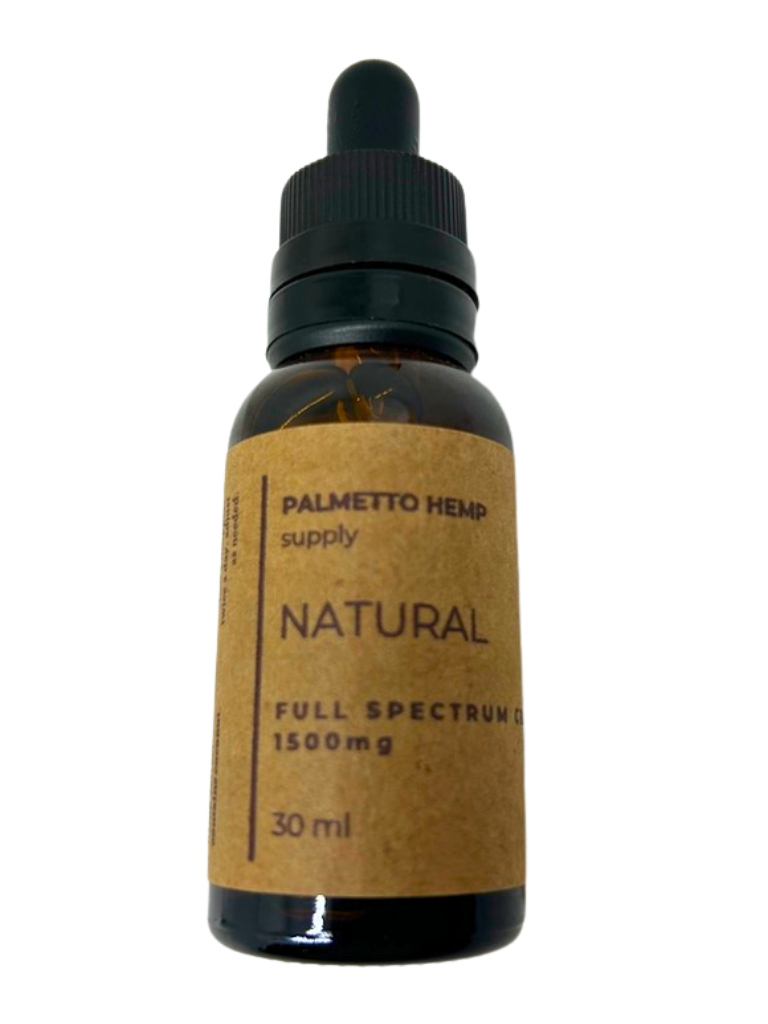 Tincture - Natural 1500mg CBD by Palmetto Hemp Supply