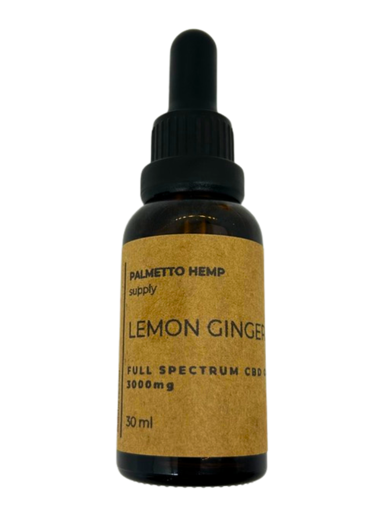 Tincture - Lemon Ginger 3000mg CBD by Palmetto Hemp Supply