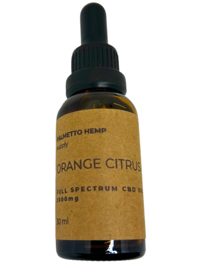 Tincture - Orange Citrus 3000mg CBD by Palmetto Hemp Supply